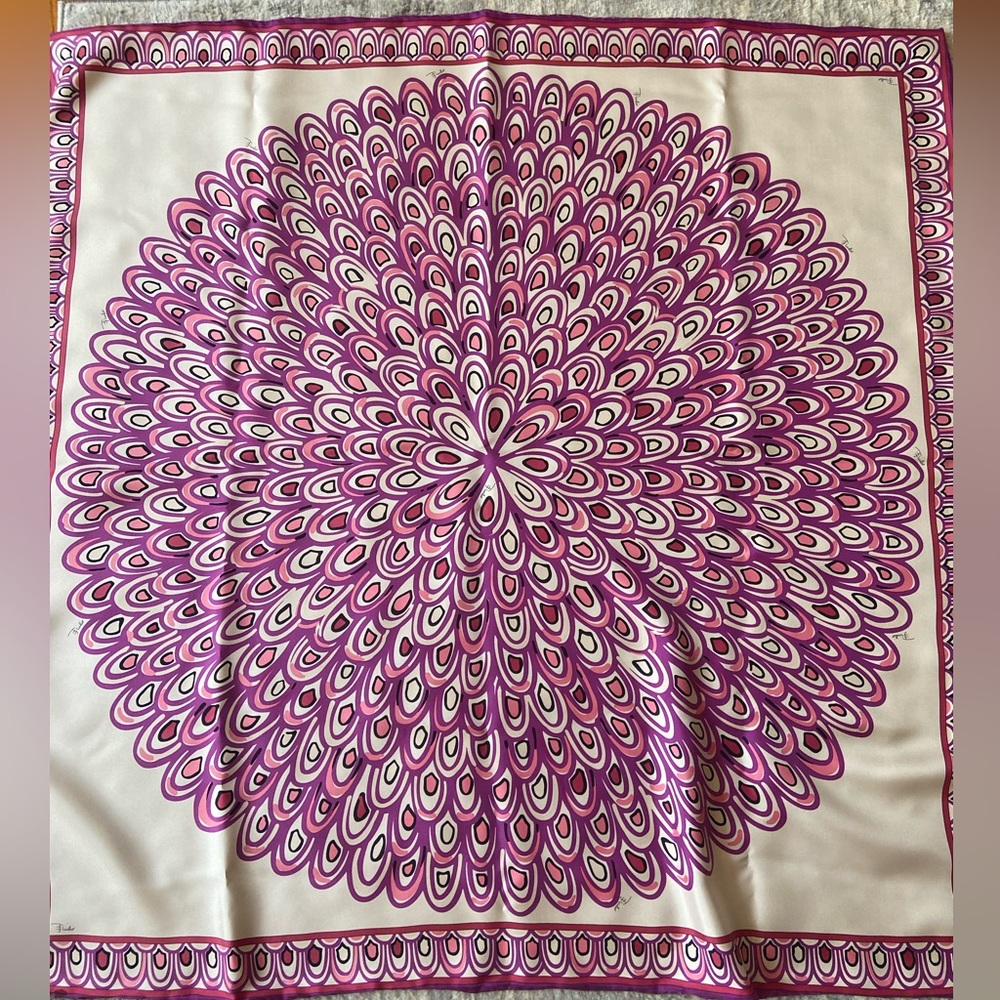 Emilio Pucci print silk scarf